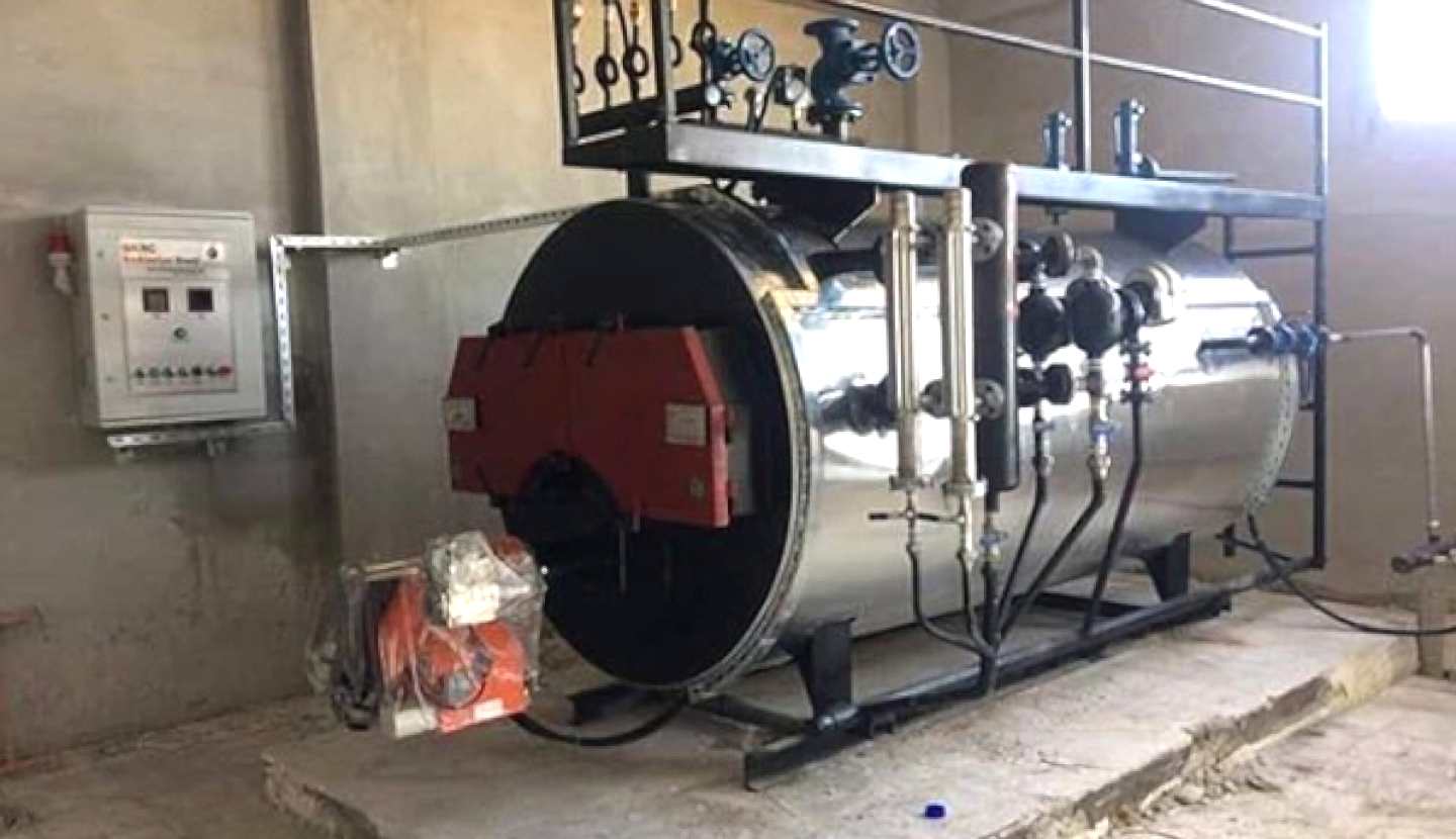 Sıvı Yakıtlı Üç Geçişli Skoç Buhar Kazanı-Harran Üniversitesi-Temmuz 2019